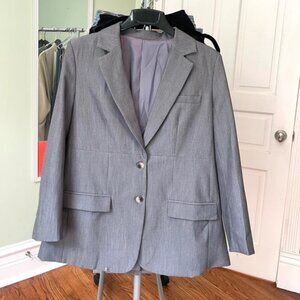 Gray Oversized Large Blazer